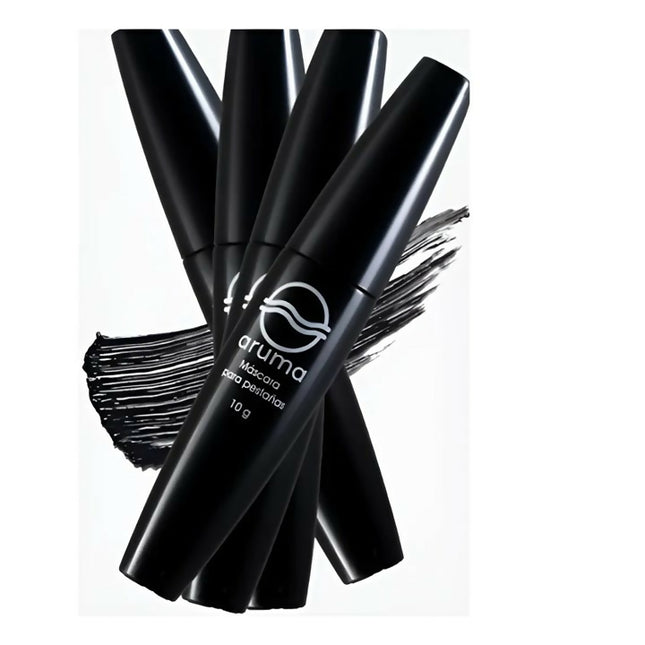 Mascara de pestañas Aruma, paquete de tres piezas, a prueba de agua.