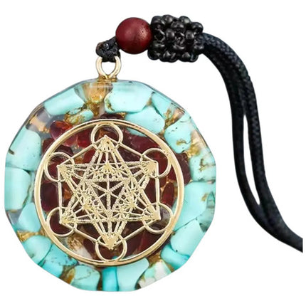 Collar Orgon Metatron Original Geometria Amor Felicidad