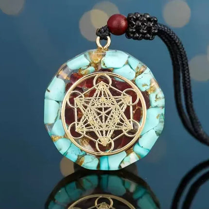 Collar Orgon Metatron Original Geometria Amor Felicidad