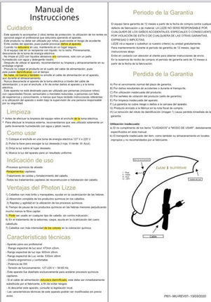 Luz 3 Colores Para Aceleracion De Tratamiento Capilar
