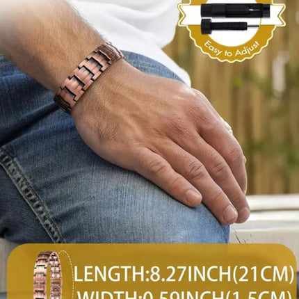 Pulsera Terapia Magnetica C Ajustador Puro Brazalete H/m