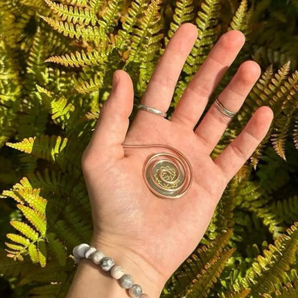 Anillo De Palma De Cobre Anillo De Palma En Espiral Hecho A mano Ritualizado / Consagrado