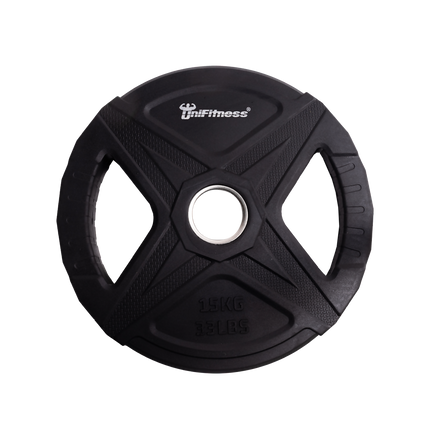 DISCO DE PESO UNIFITNESS NEGRO 15 KG