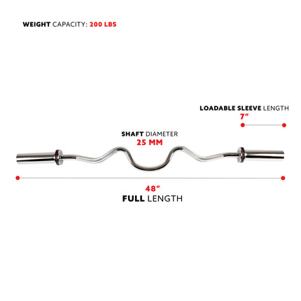 sunny-health-fitness-strength-48-olympic-super-curl-bar-with-ring-collars-OB-48-04