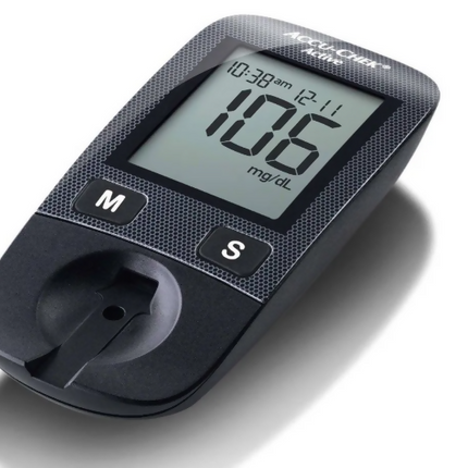 Glucómetro Accu-Chek Active con Tiras, Lancetas y Pantalla LCD