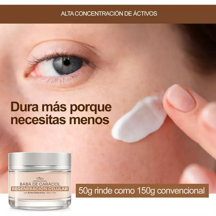 Crema Baba De Caracol Correctora Manchas Cicatrices Arrugas