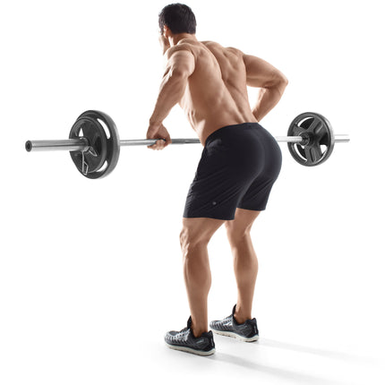 JUEGO DE BARRA OLÍMPICA CON PESO