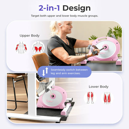Sunny-health-fitness-Bike-Under-Desk-Smart-Mini-Exercise-Bike-Pink-P2330-02