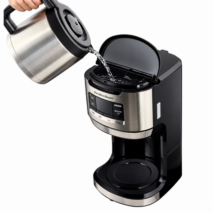 Hamilton Beach Cafetera Programable Front-Fill, 12 Tazas