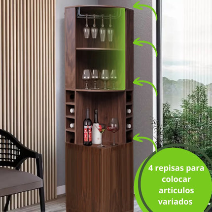 Cantina Esquinero Puertas Entrepaños Porta Copas Botellas