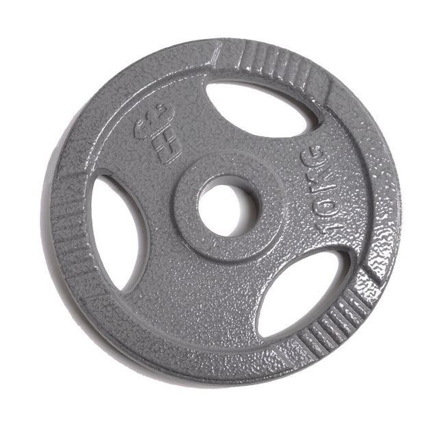 DISCO DE PESO COLOR GRIS PARA BARRA OLÍMPICA UNIFITNESS